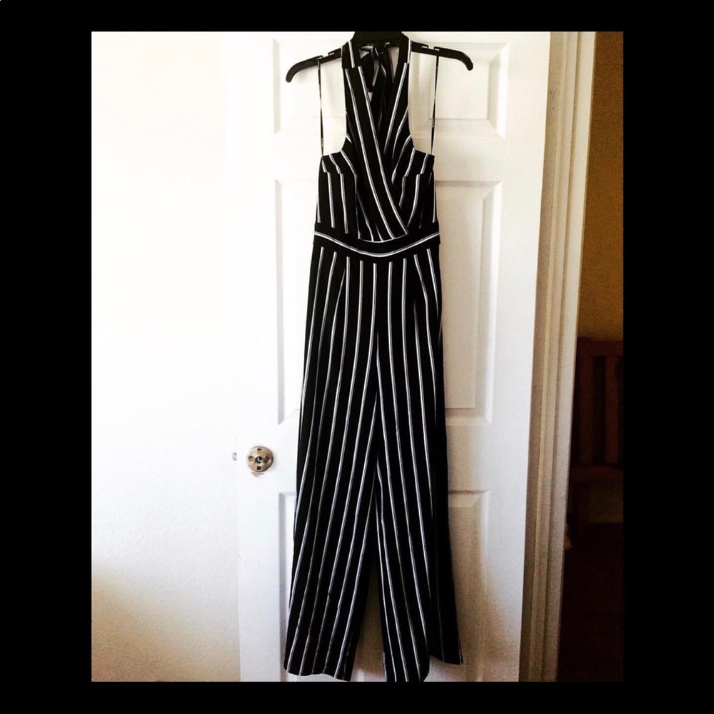 Stripped Halter Palazzo